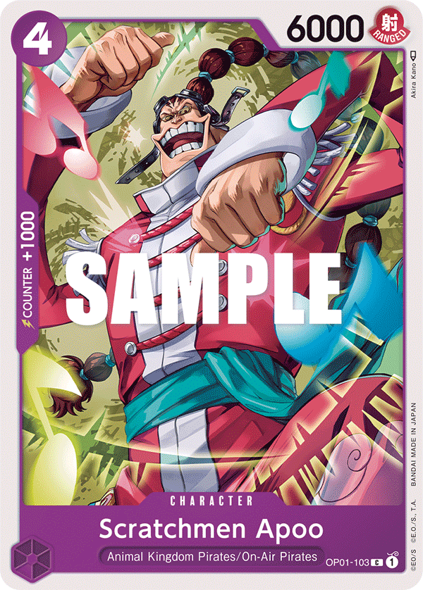 Scratchmen Apoo OP01-103 One Piece Card Game