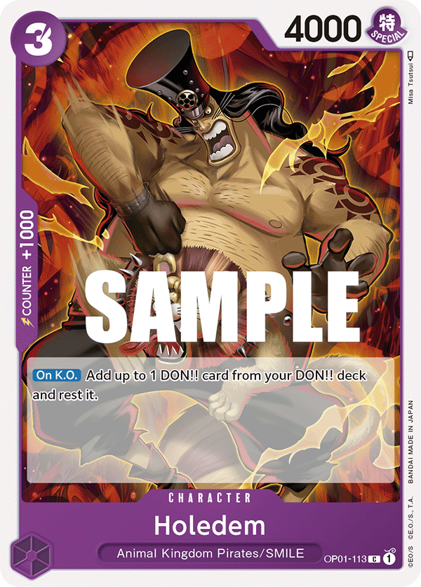 Holedem [Errata] OP01-113 One Piece Card Game