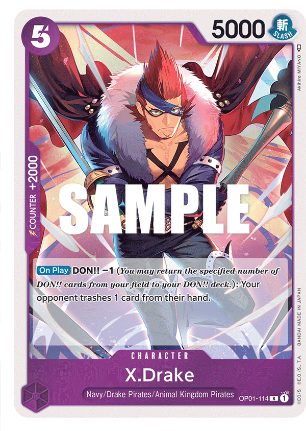 X.Drake OP01-114 One Piece Card Game