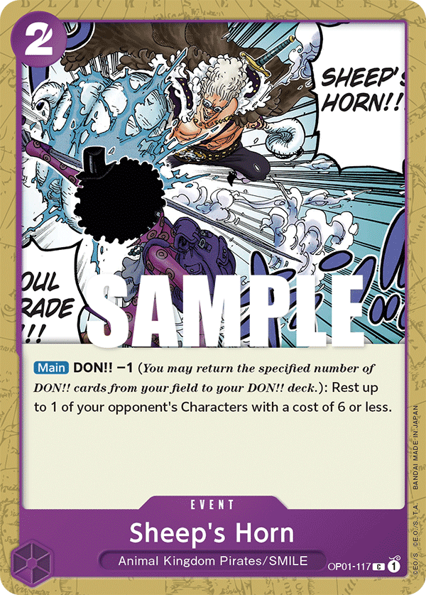 Sheep's Horn [Errata] OP01-117 One Piece Card Game
