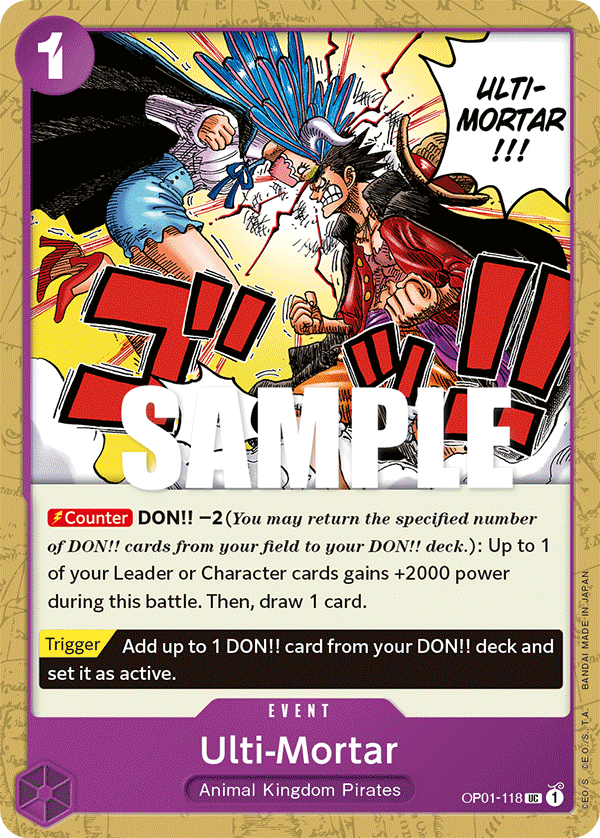 Ulti-Mortar OP01-118 One Piece Card Game
