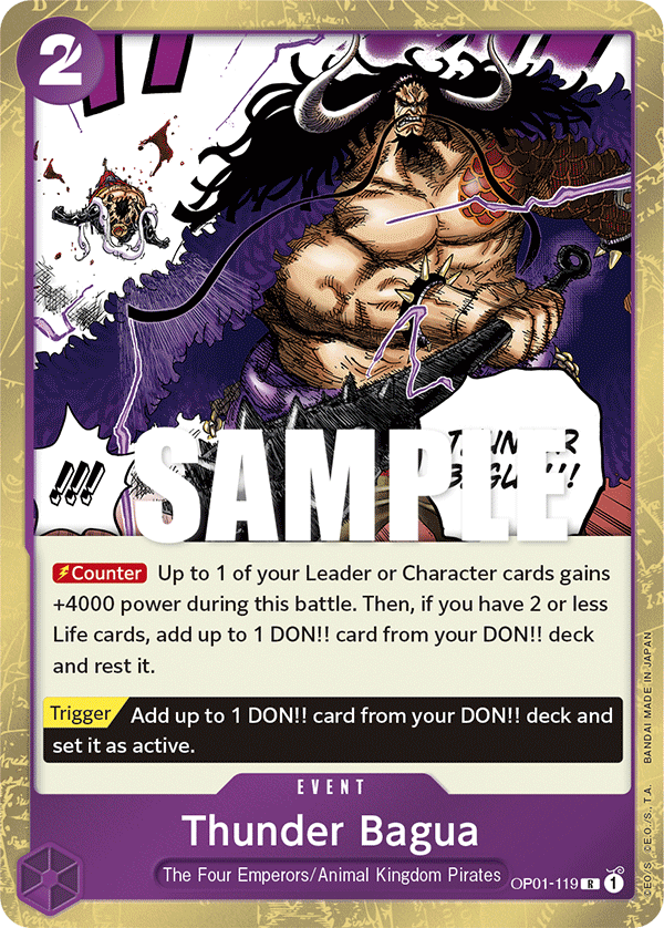 Thunder Bagua OP01-119 One Piece Card Game