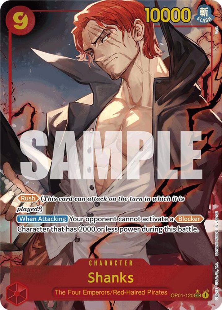 Shanks [PRB01] OP01-120 One Piece Card Game