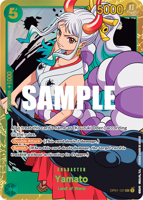 Yamato [Alternate Art PRB01] JP OP01-121 One Piece Card Game