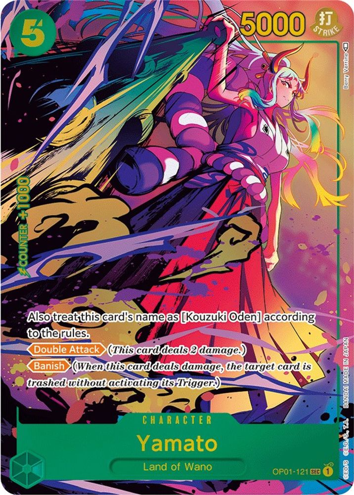 Yamato [Alternate Art] OP01-121 One Piece Card Game