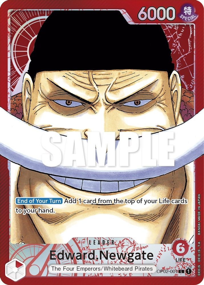 Edward.Newgate [Alternate Art] OP02-001 One Piece Card Game