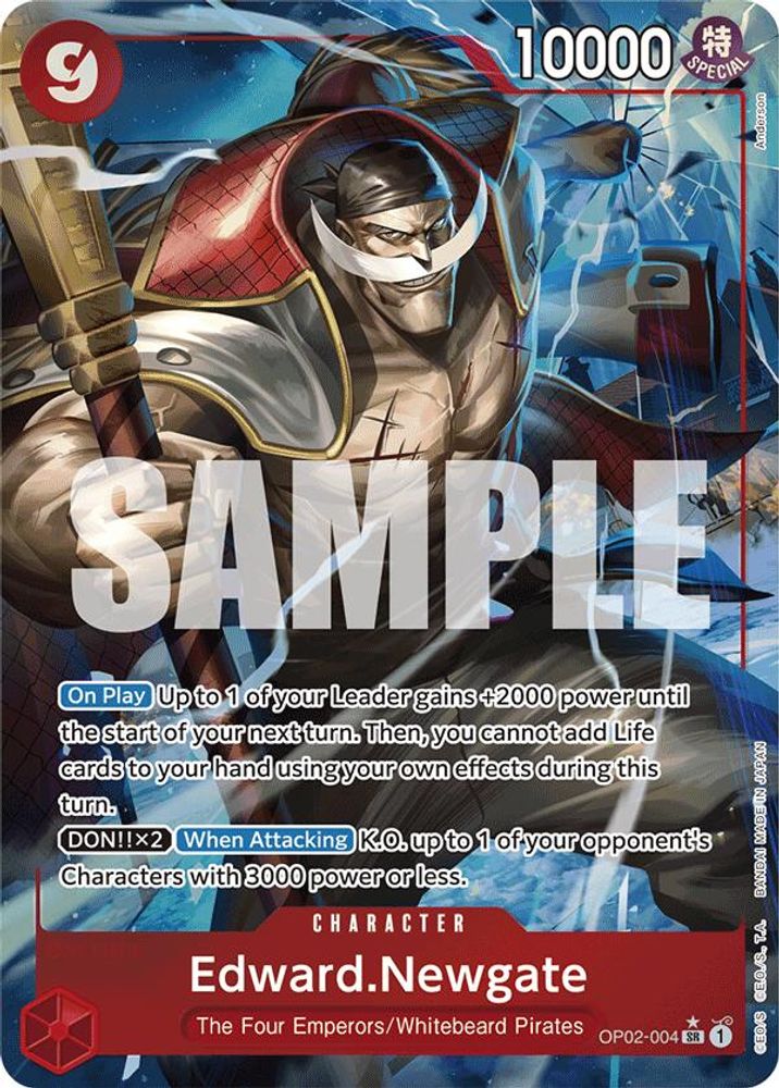 Edward.Newgate [Alternate Art PRB01] OP02-004 One Piece Card Game