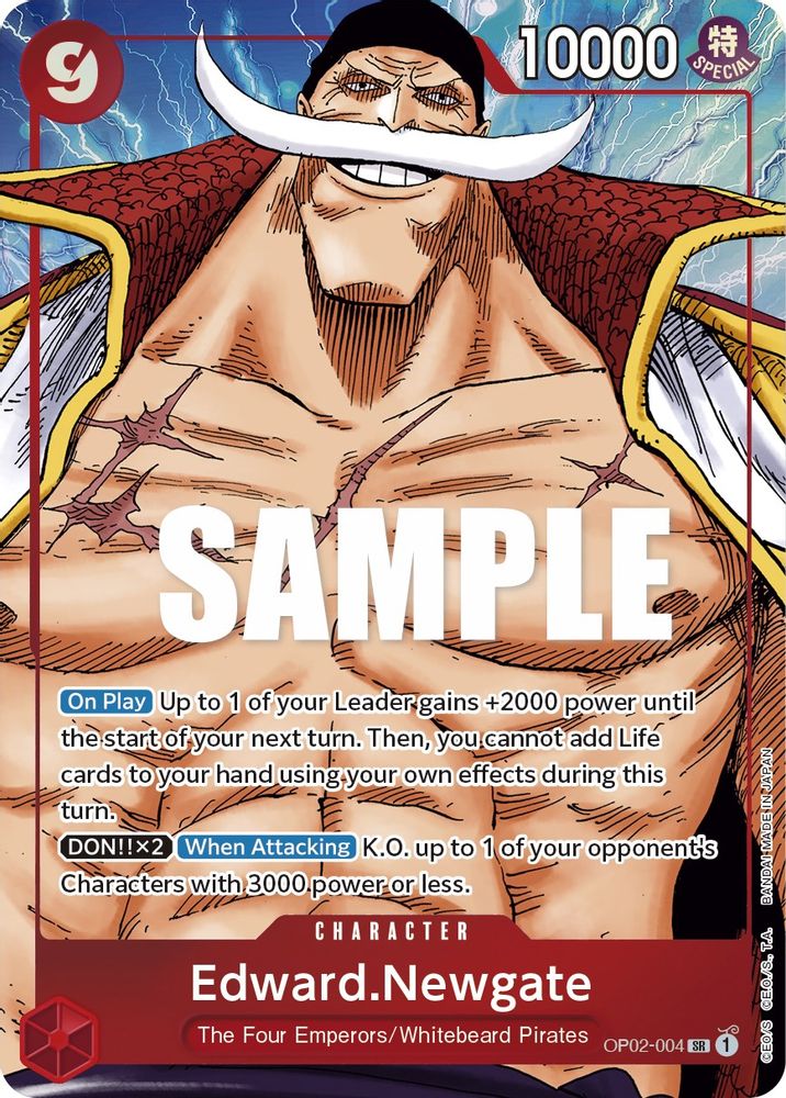 Edward.Newgate [Alternate Art] OP02-004 One Piece Card Game