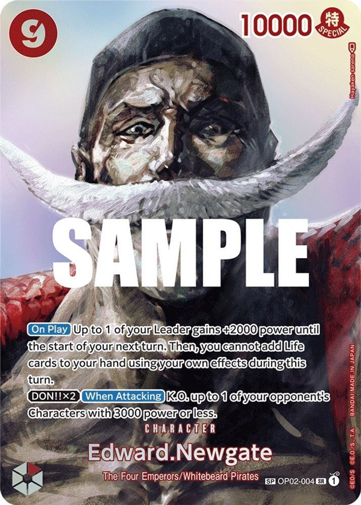 Edward.Newgate [SP] OP02-004 One Piece Card Game