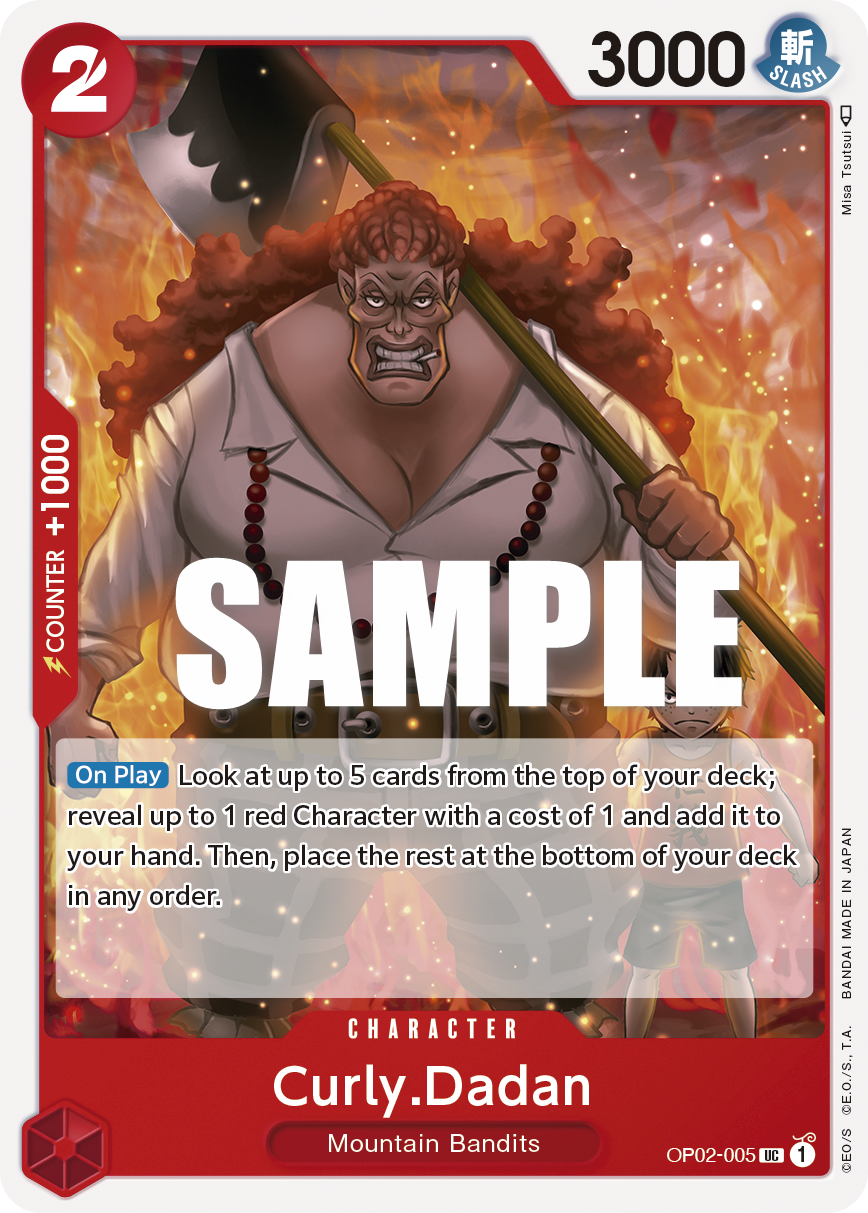 Curly.Dadan [Best Selection] JP OP02-005 One Piece Card Game