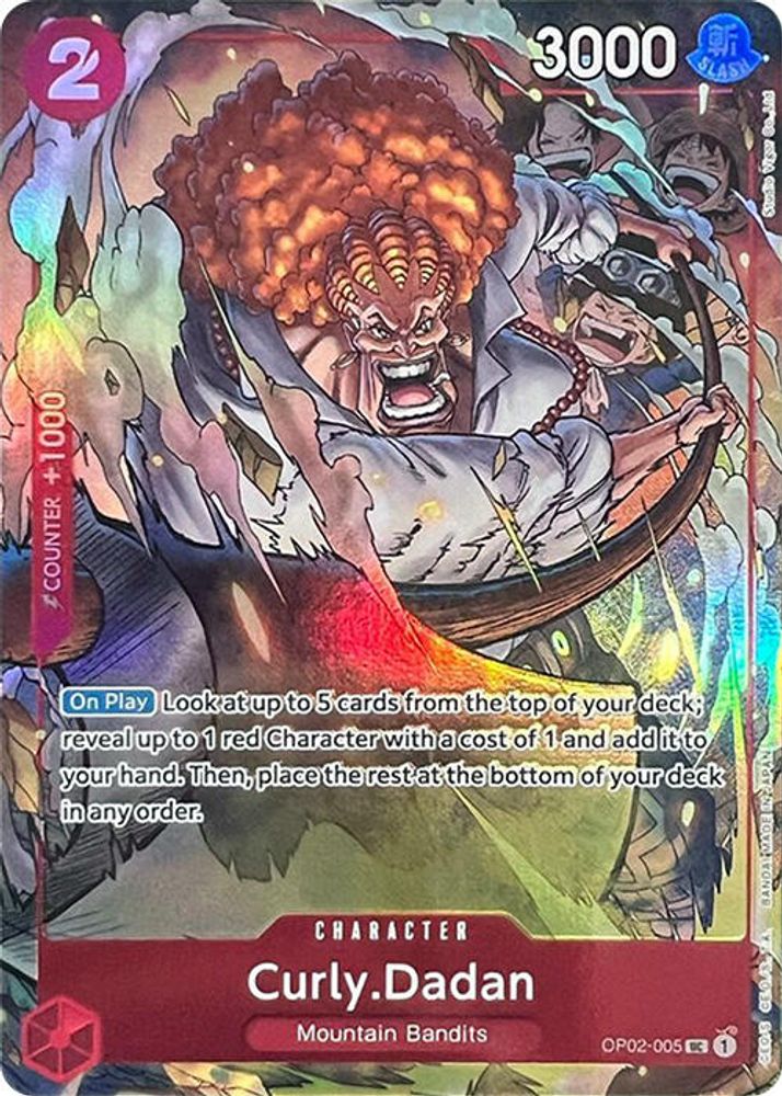 Curly.Dadan [Best Selection] OP02-005 One Piece Card Game