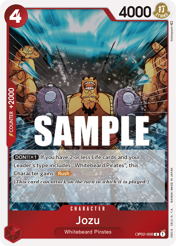 Jozu OP02-008 One Piece Card Game