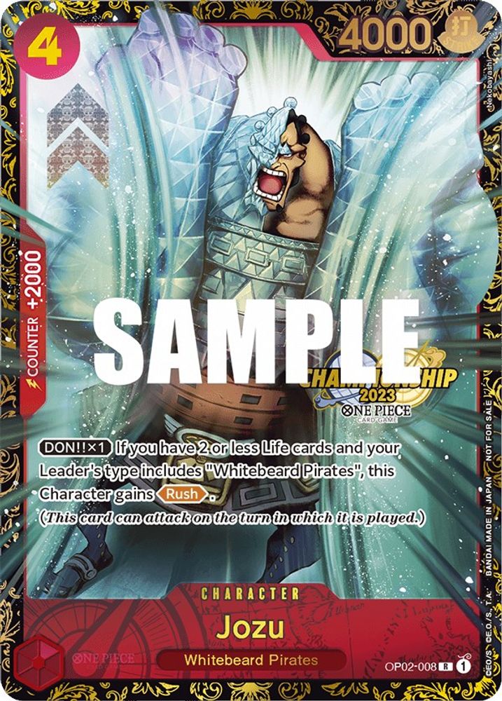 Jozu [Championship] OP02-008 One Piece Card Game