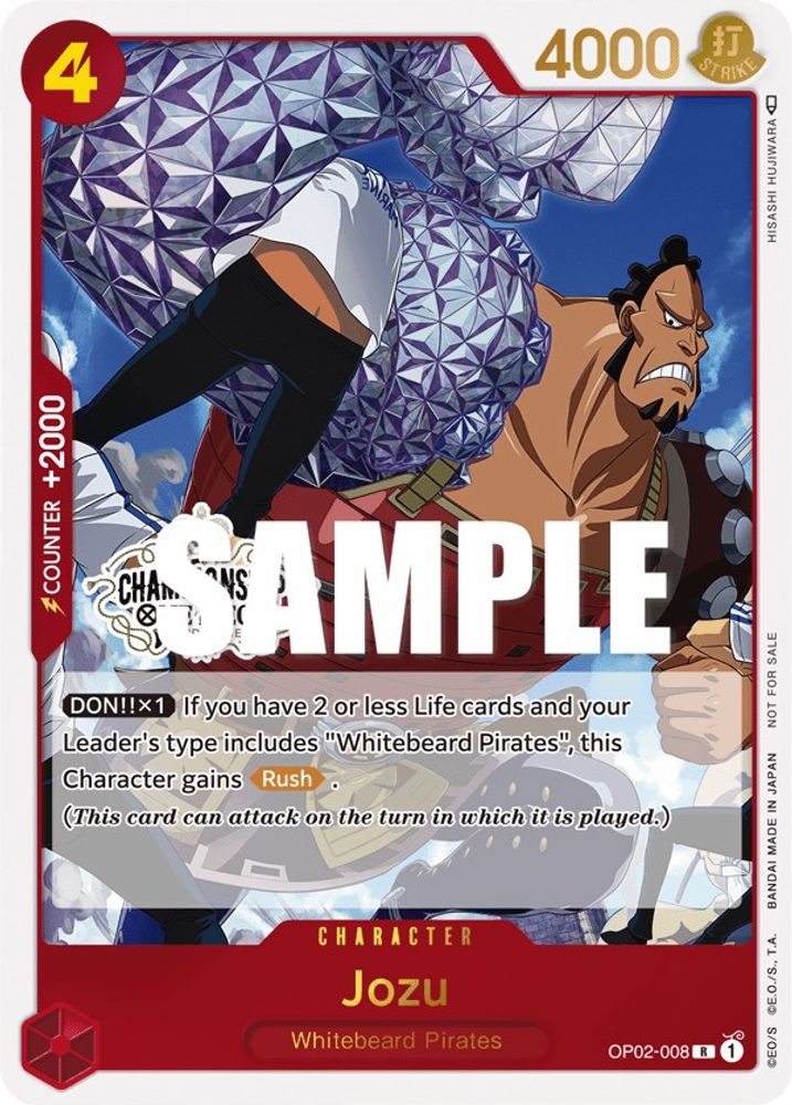 Jozu [Store Championship] OP02-008 One Piece Card Game