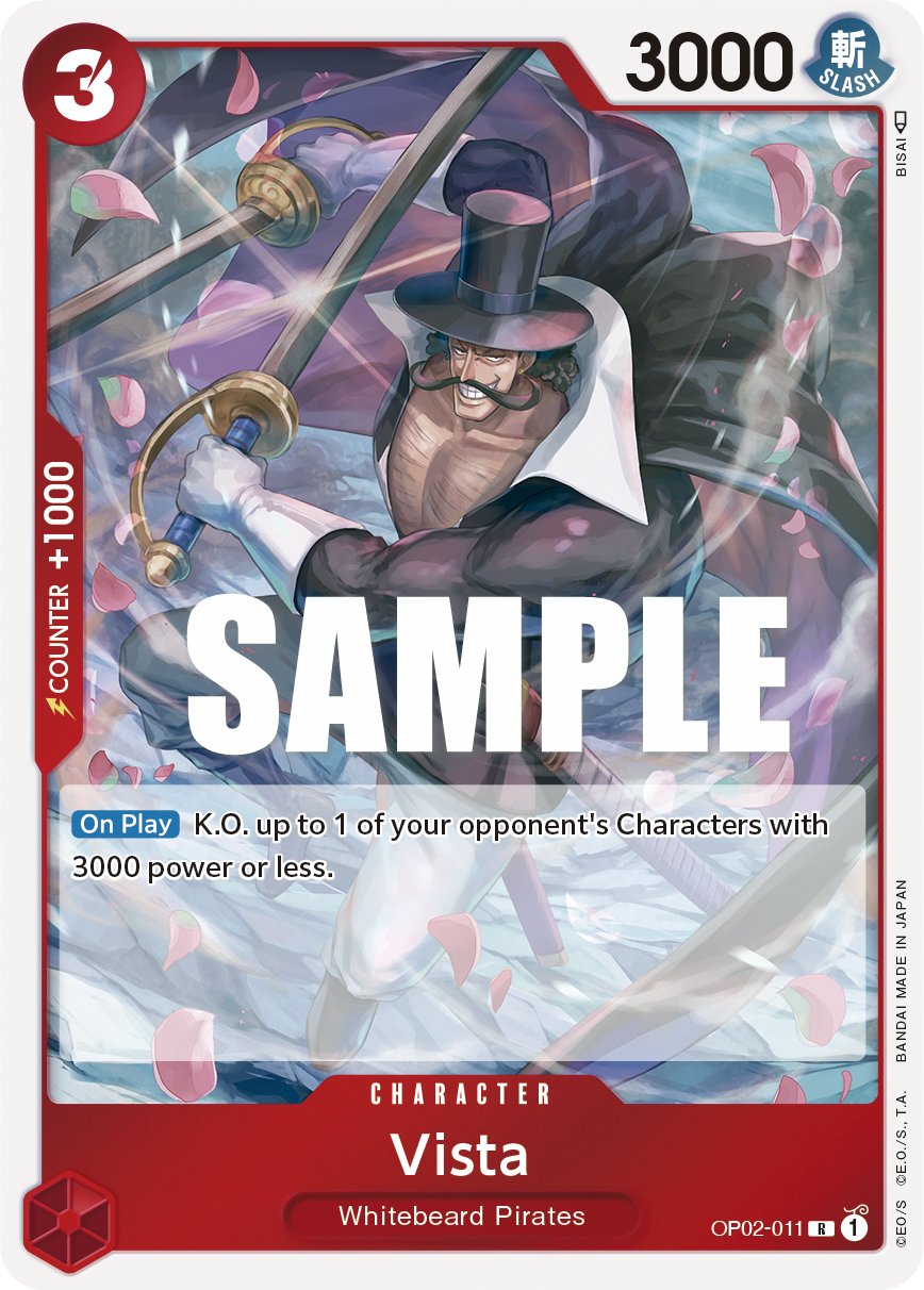 Vista OP02-011 One Piece Card Game