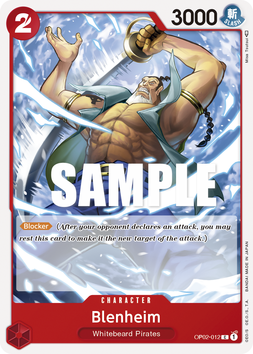 Blenheim OP02-012 One Piece Card Game
