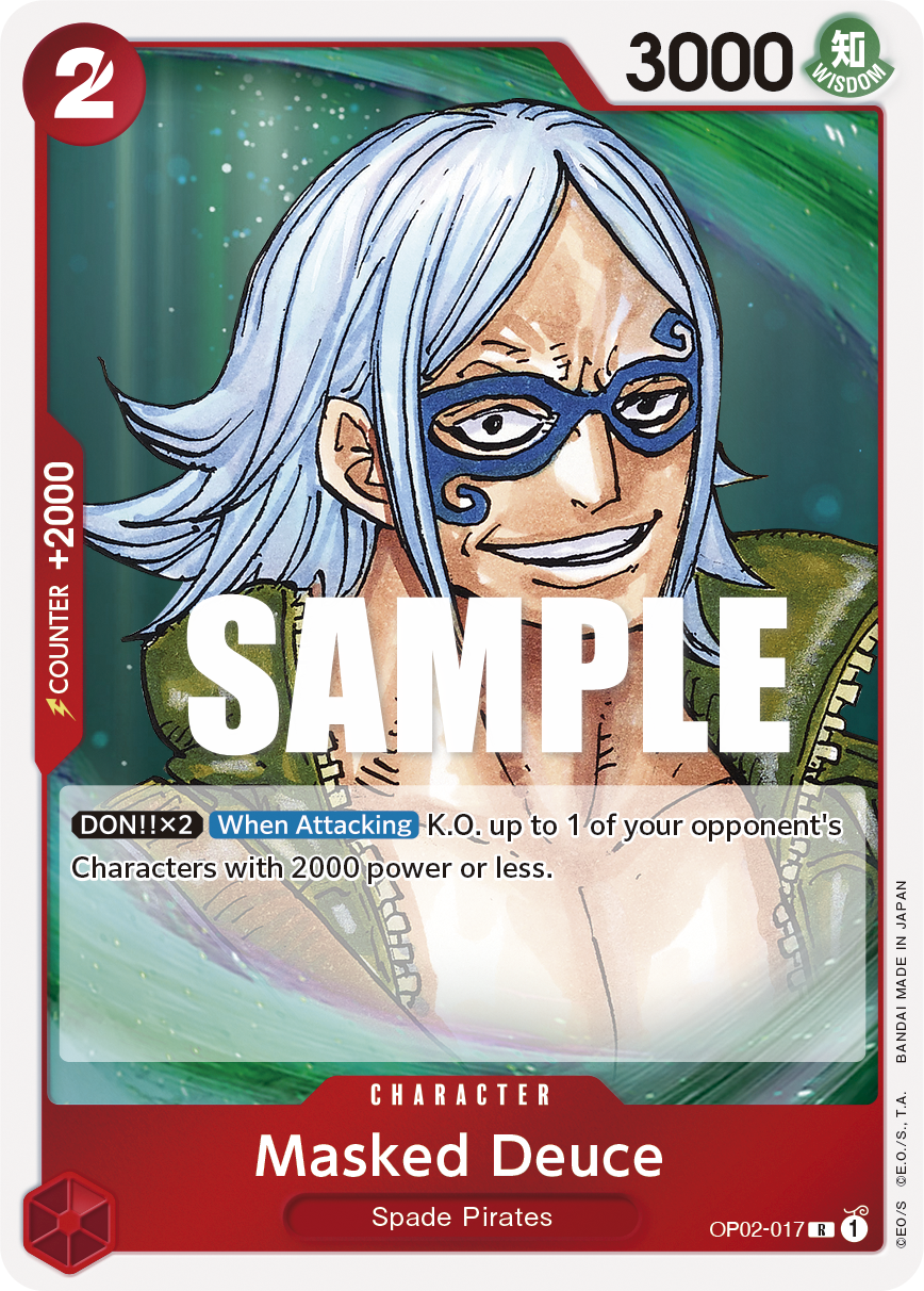 Masked Deuce [Alternate Art] JP OP02-017 One Piece Card Game