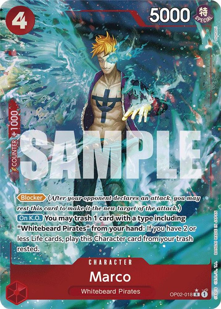 Marco [Full Art PRB01] OP02-018 One Piece Card Game