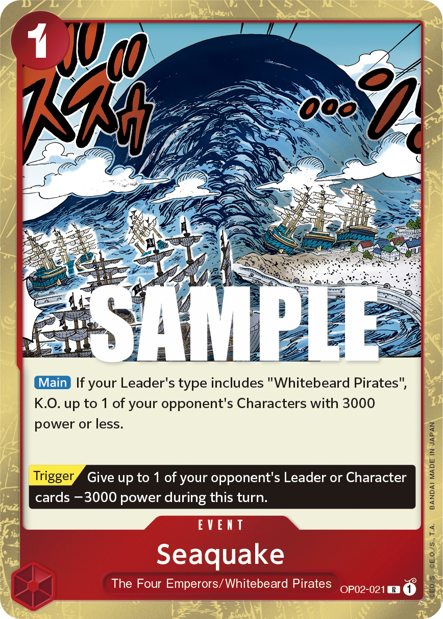 Seaquake OP02-021 One Piece Card Game