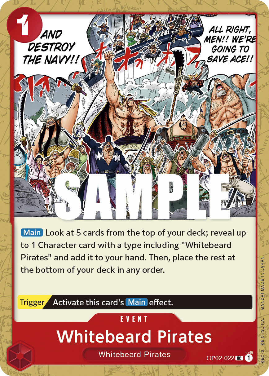 Whitebeard Pirates OP02-022 One Piece Card Game