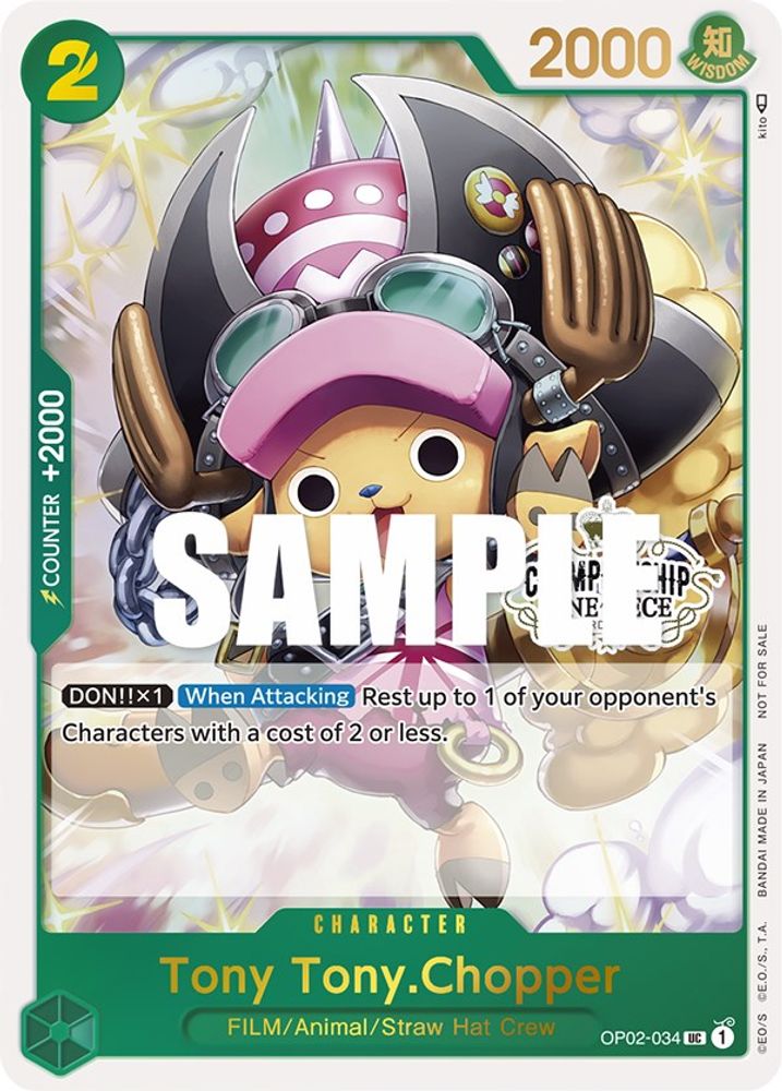 Tony Tony.Chopper [Store Championship] OP02-034 One Piece Card Game