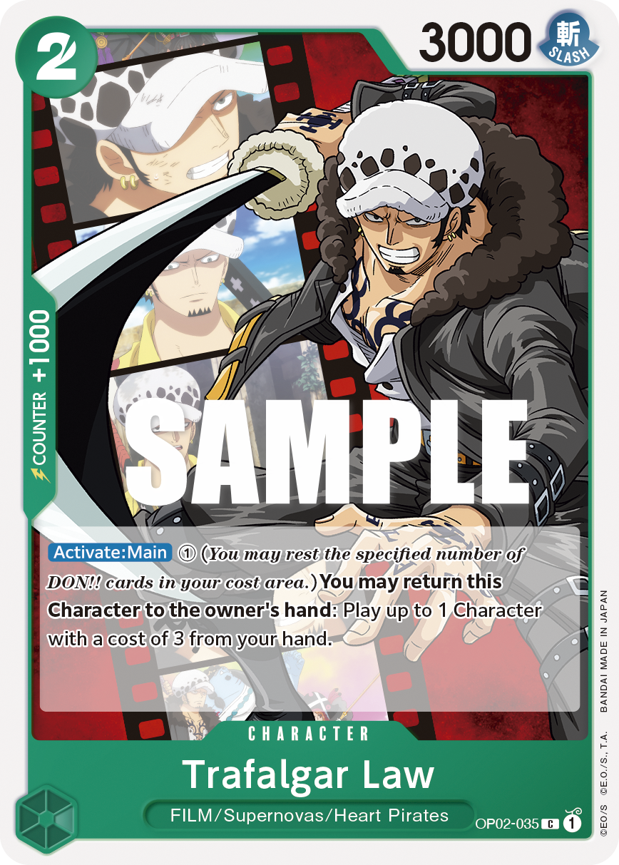 Trafalgar Law OP02-035 One Piece Card Game