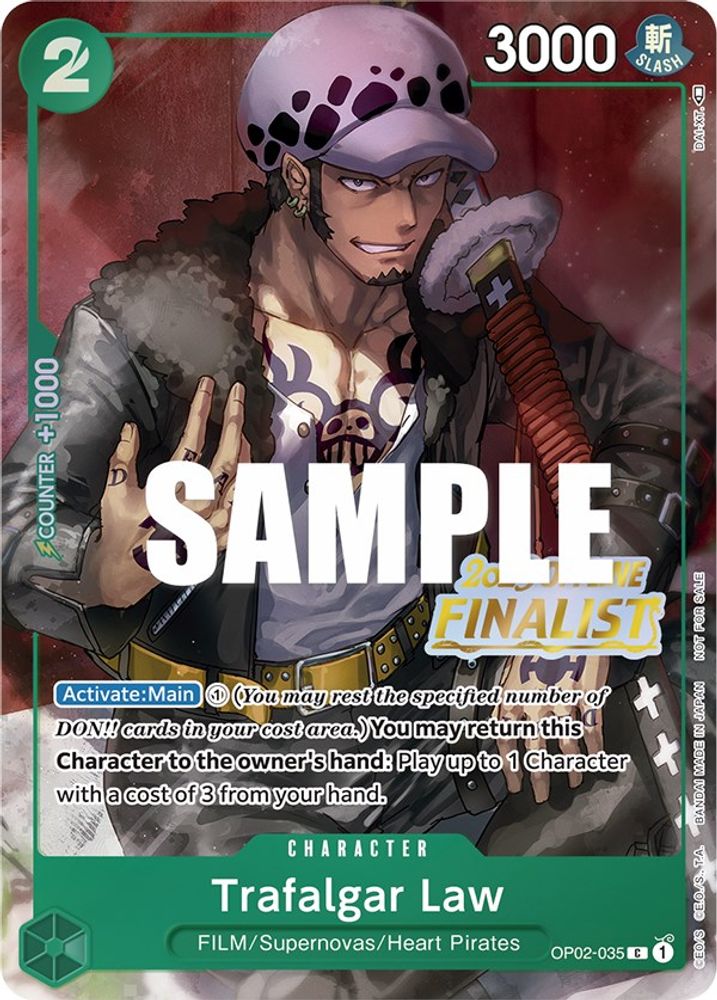 Trafalgar Law [Finalist] OP02-035 One Piece Card Game