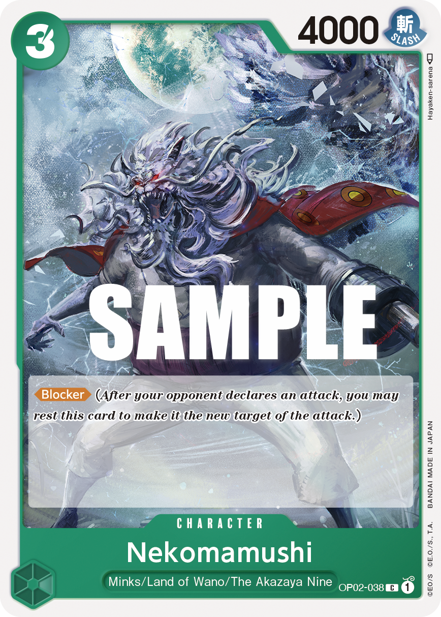 Nekomamushi [Pre-release] OP02-038 One Piece Card Game