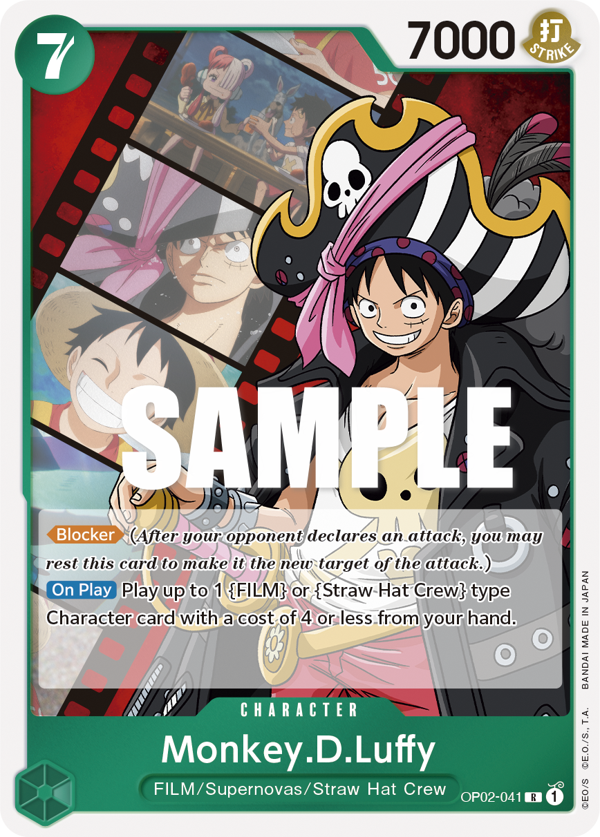 Monkey.D.Luffy [Alternate Art] JP OP02-041 One Piece Card Game