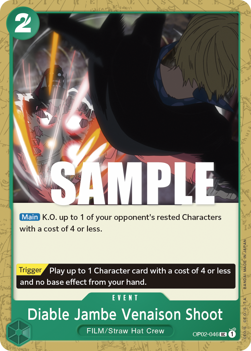 Diable Jambe Venaison Shoot OP02-046 One Piece Card Game