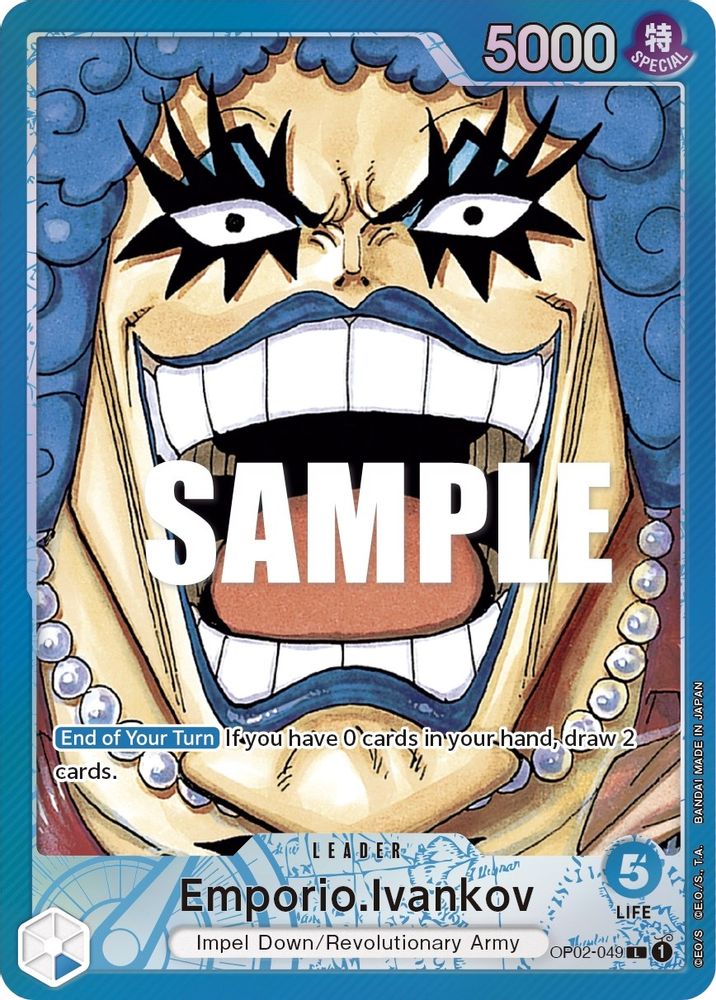 Emporio.Ivankov [Alternate Art] OP02-049 One Piece Card Game