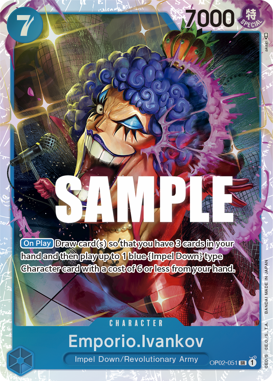 Emporio.Ivankov [Alternate Art] JP OP02-051 One Piece Card Game