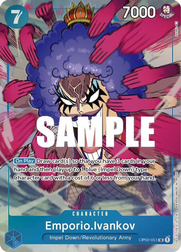 Emporio.Ivankov [Alternate Art] OP02-051 One Piece Card Game