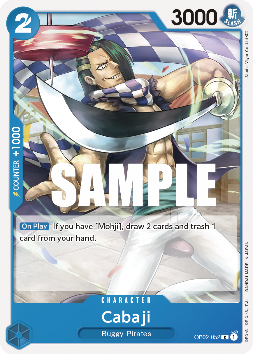 Cabaji OP02-052 One Piece Card Game