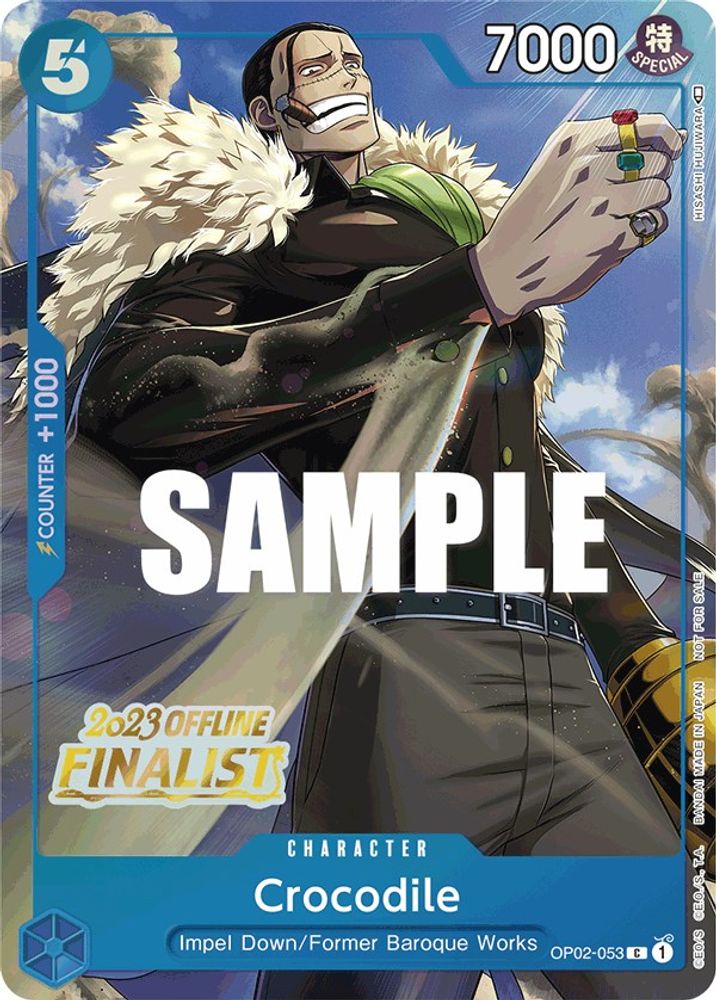 Crocodile [Finalist] OP02-053 One Piece Card Game