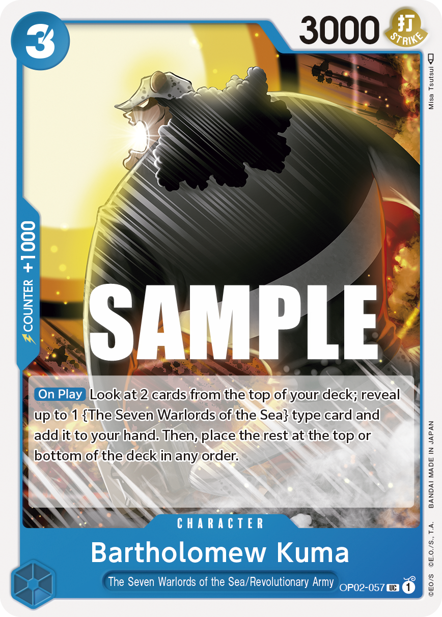 Bartholomew Kuma [Pre-release] OP02-057 One Piece Card Game