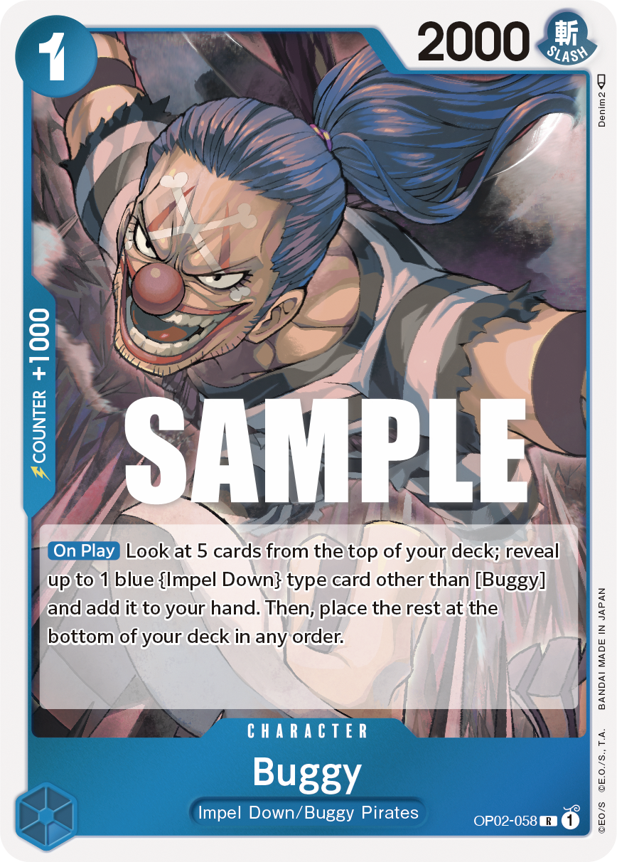 Buggy OP02-058 One Piece Card Game