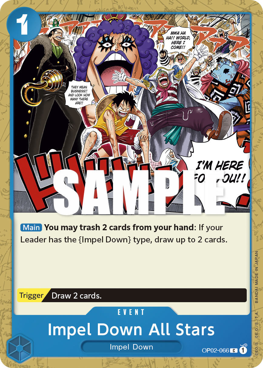 Impel Down All Stars OP02-066 One Piece Card Game