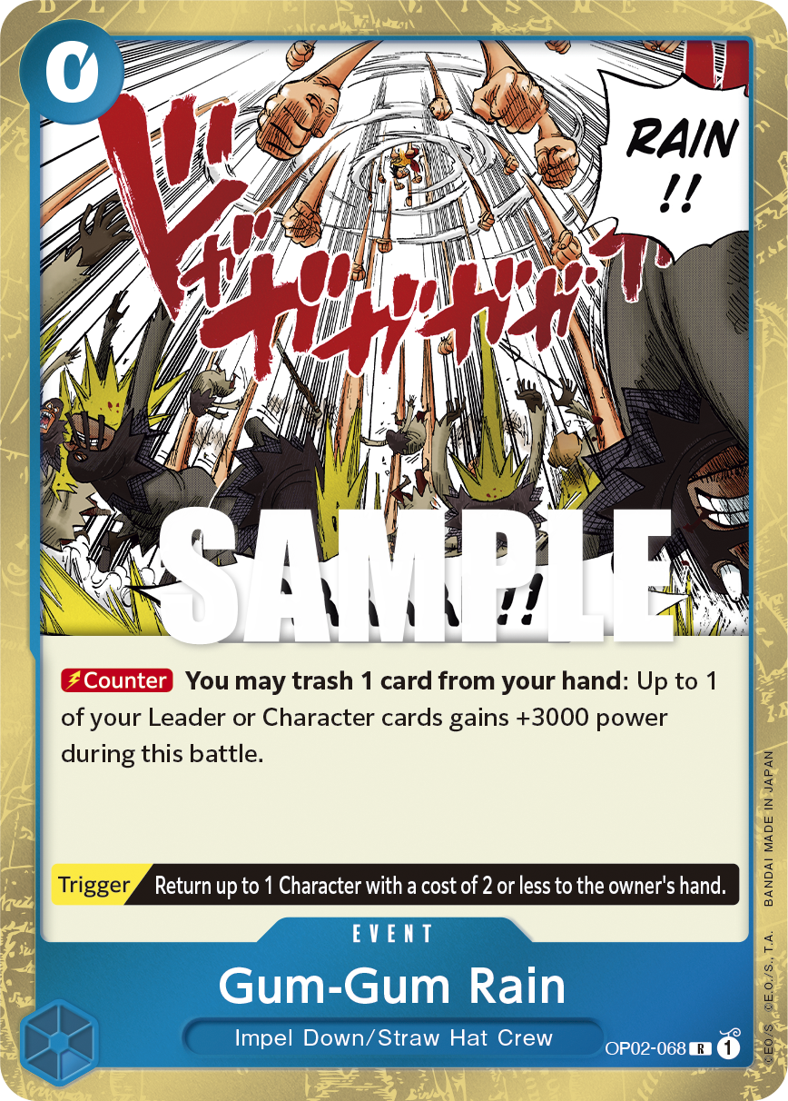 Gum-Gum Rain [PRB-02] OP02-068 One Piece Card Game
