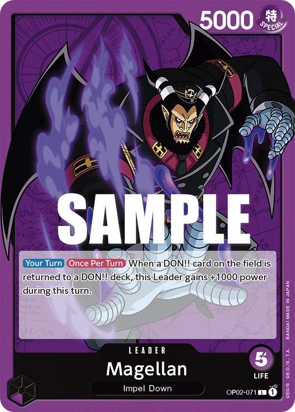 Magellan [Alternate Art] JP OP02-071 One Piece Card Game