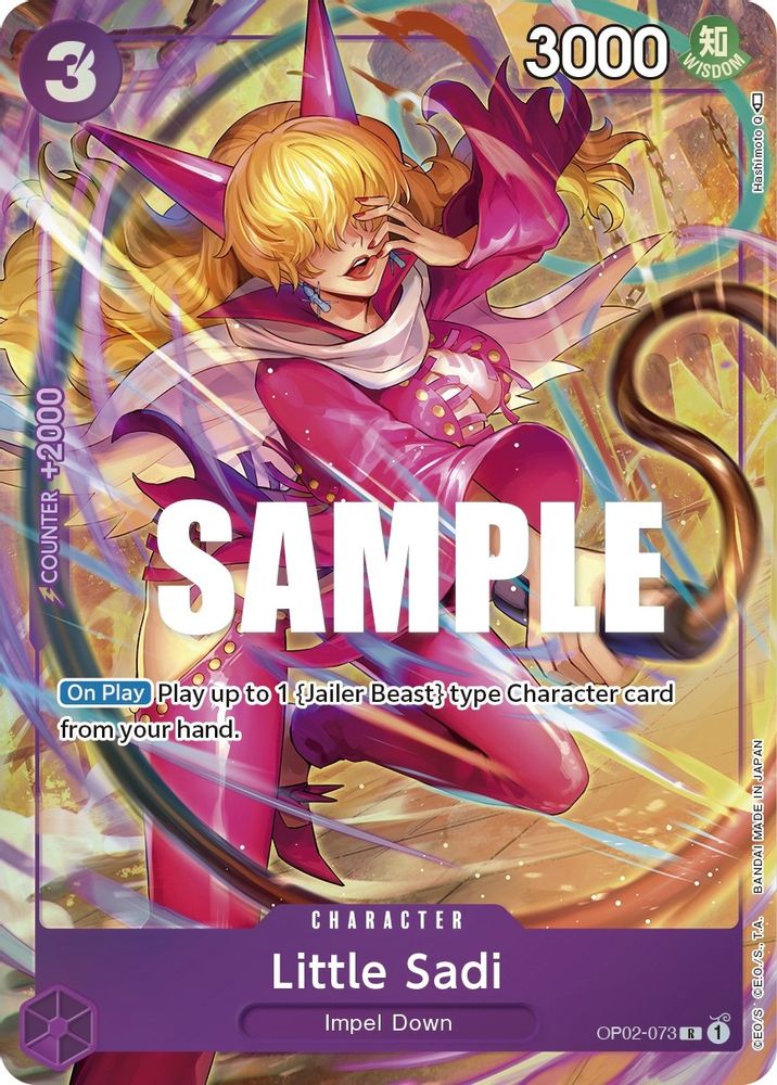 Little Sadi [Alternate Art] OP02-073 One Piece Card Game