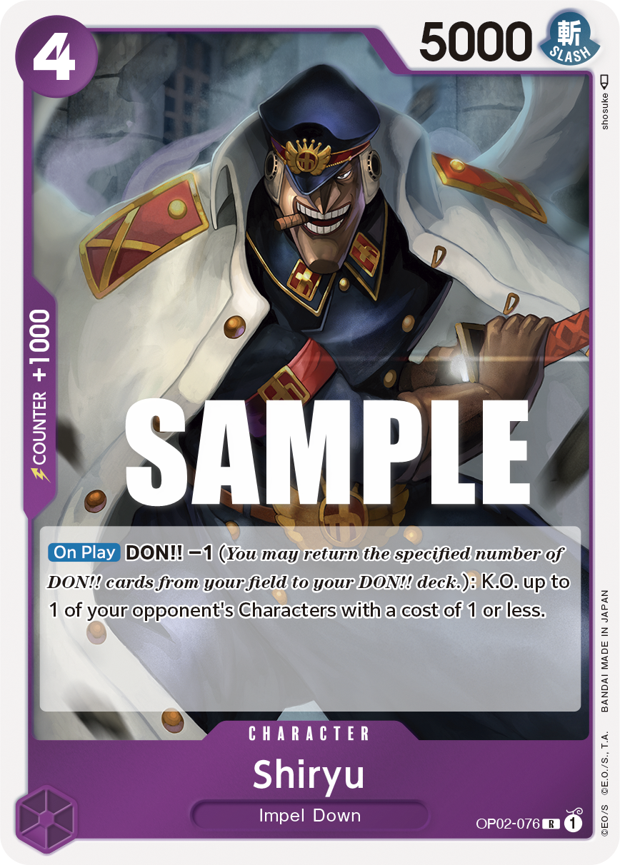 Shiryu OP02-076 One Piece Card Game