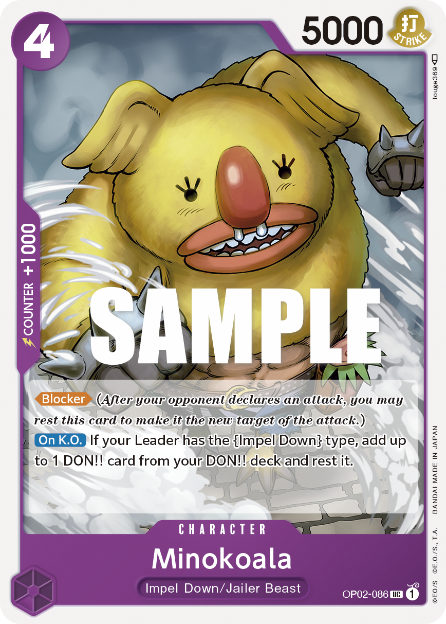Minokoala [Box Topper] JP OP02-086 One Piece Card Game