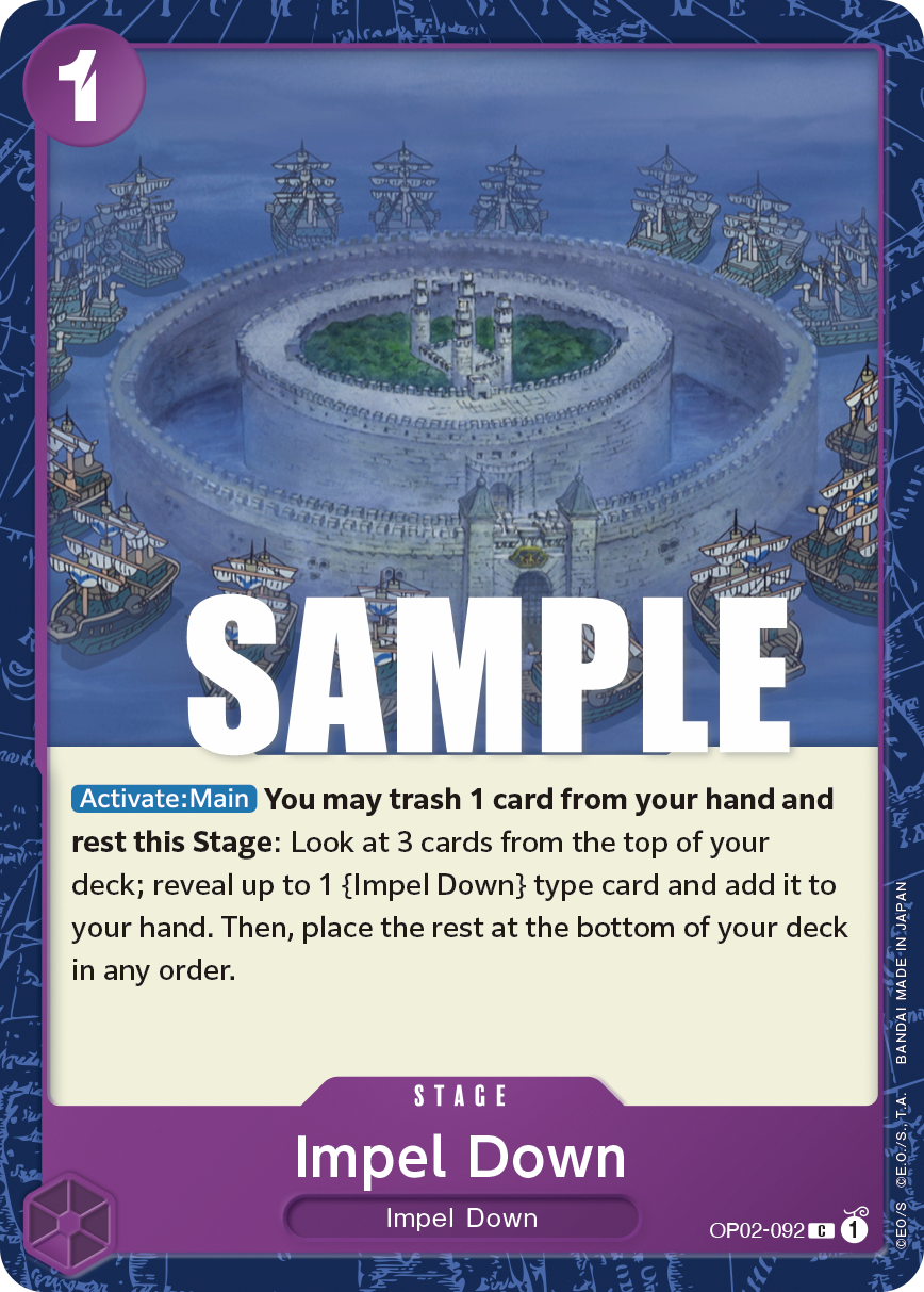 Impel Down OP02-092 One Piece Card Game