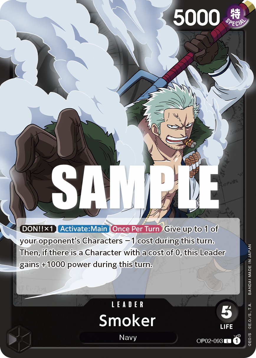 Smoker [Alternate Art] JP OP02-093 One Piece Card Game