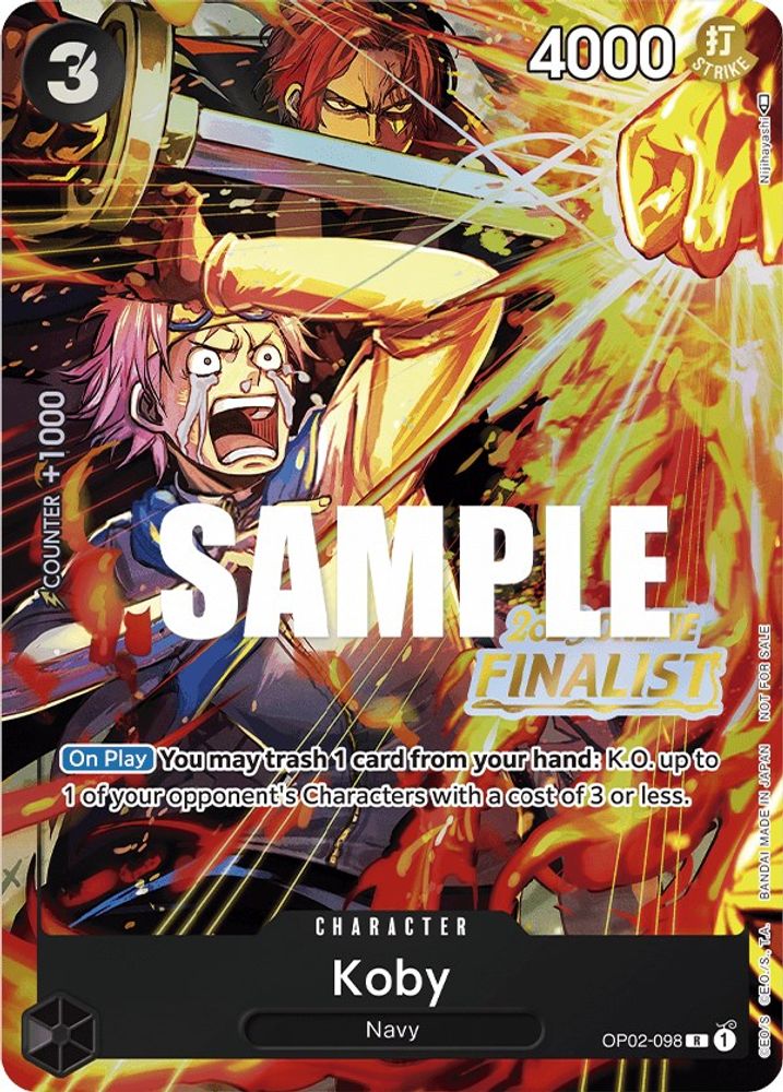 Koby [Online Finalist] OP02-098 One Piece Card Game