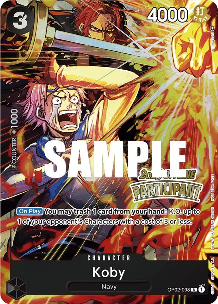 Koby [Participant] OP02-098 One Piece Card Game