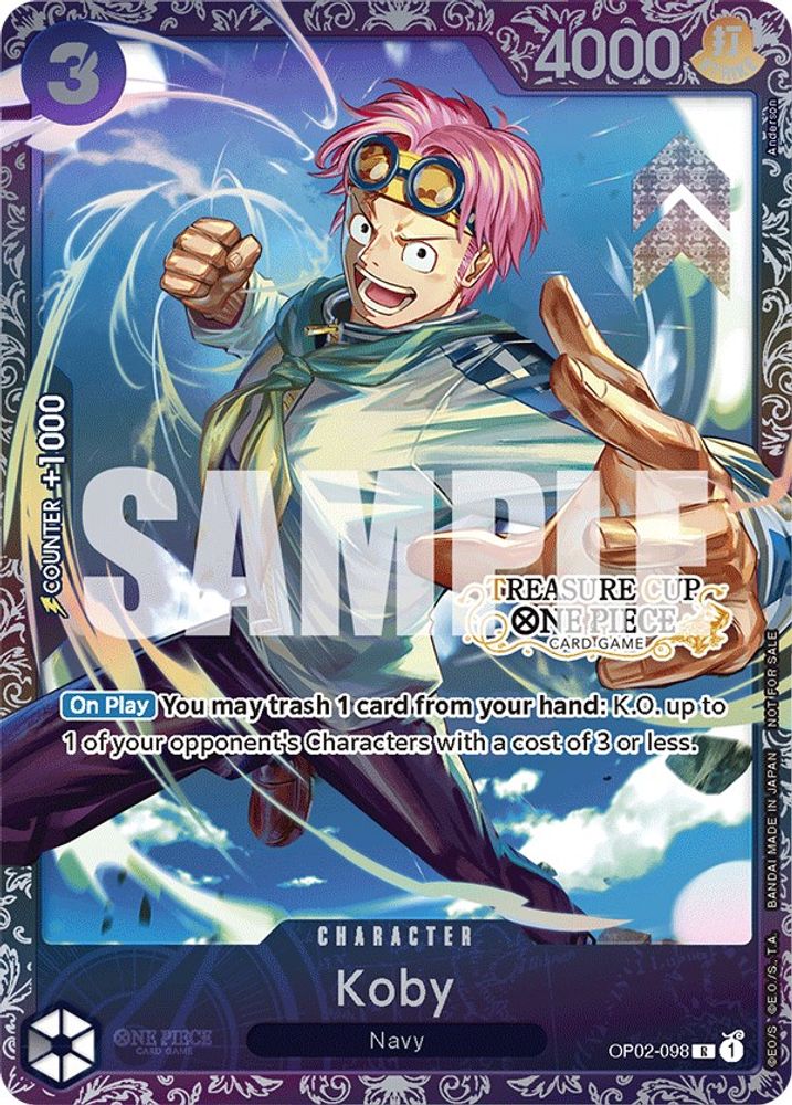 Koby [Treasure Cup] OP02-098 One Piece Card Game