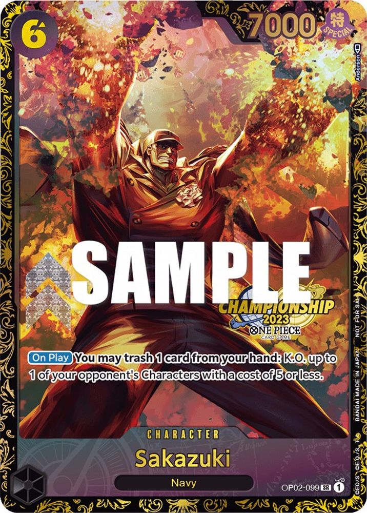 Sakazuki [Championship] OP02-099 One Piece Card Game