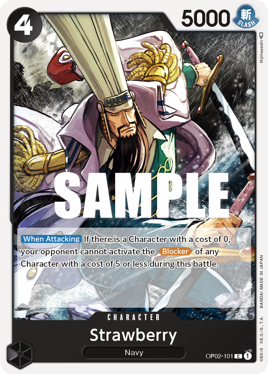 Strawberry OP02-101 One Piece Card Game